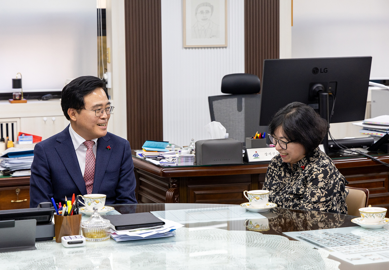  한국건강관리협회 본부 성금 전달식