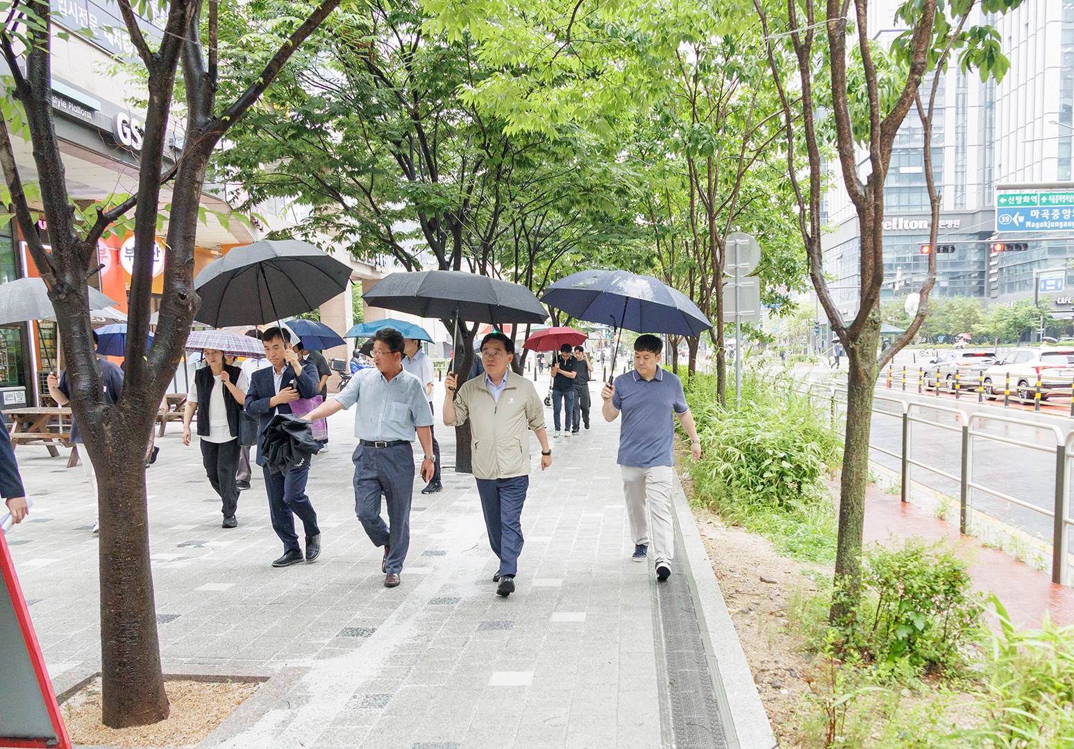  엠밸리 7단지 보도공사 현장 방문 